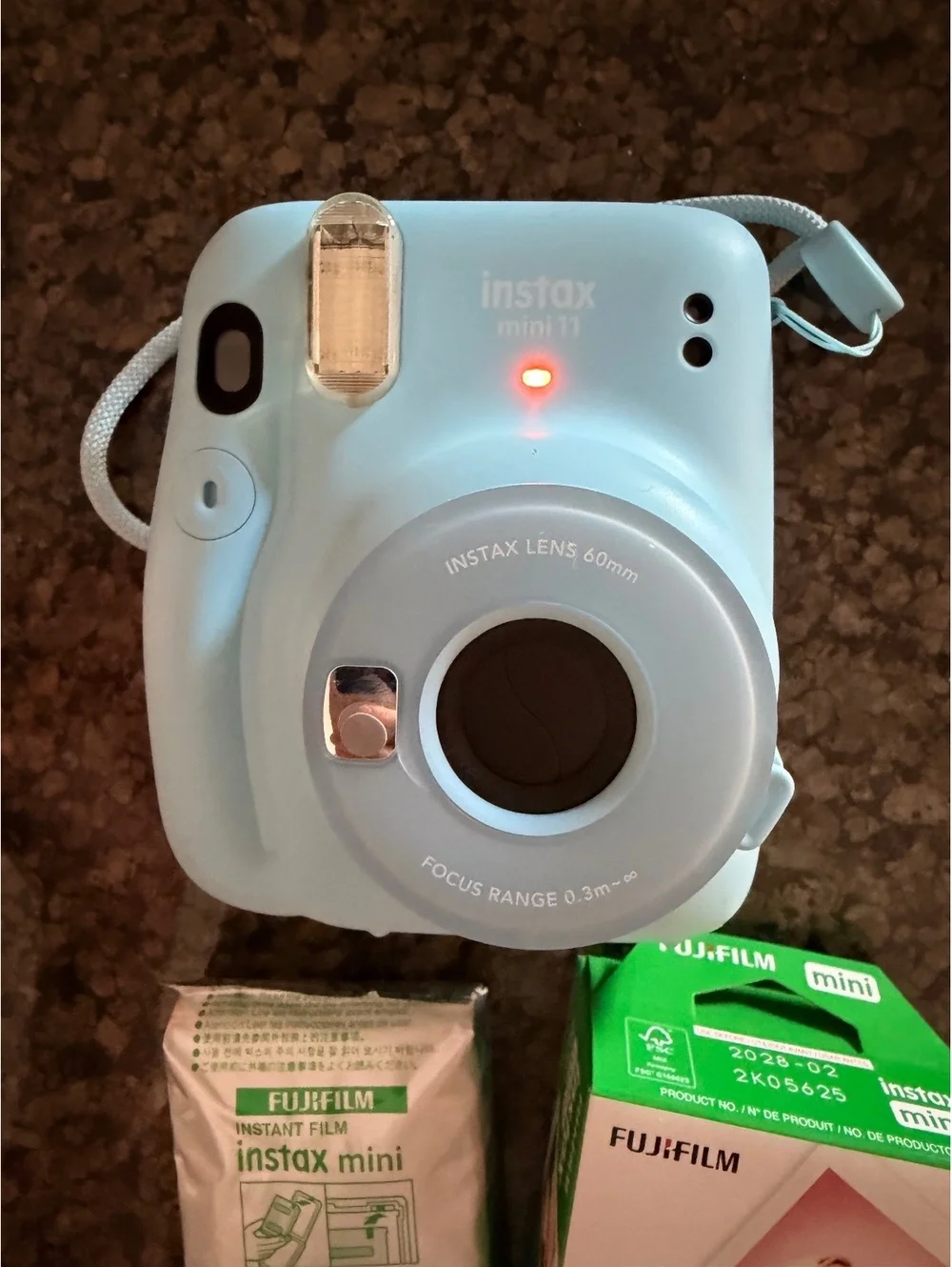 Instax mini 11 turquoise blue instant print camera